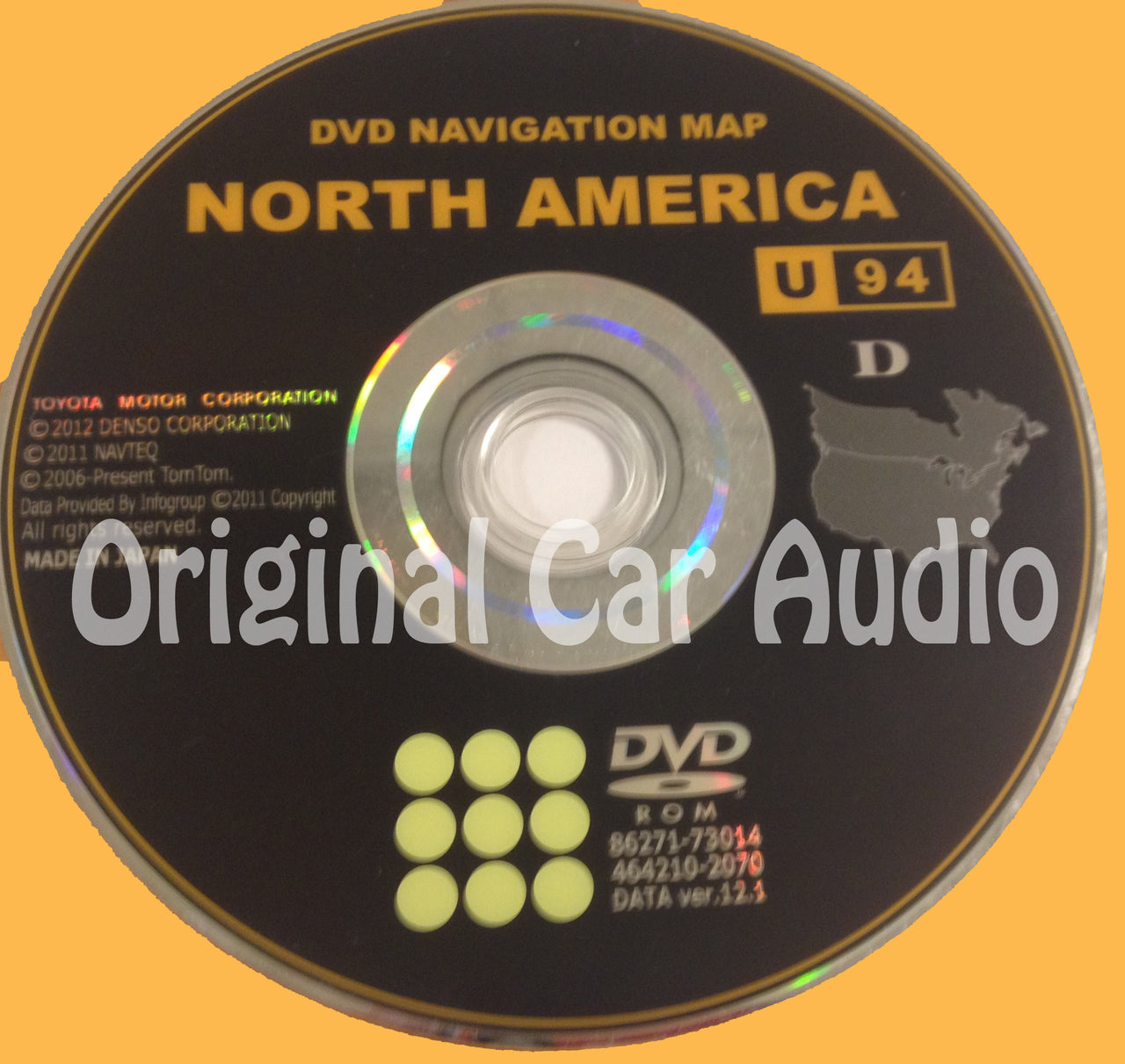 Toyota Lexus Navigation Map DVD 86271-73014 DATA Ver. 12.1 U94