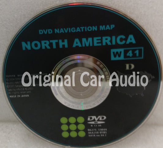 Toyota Lexus Navigation Map DVD 86271-33044 DATA Ver. 04.2 W41