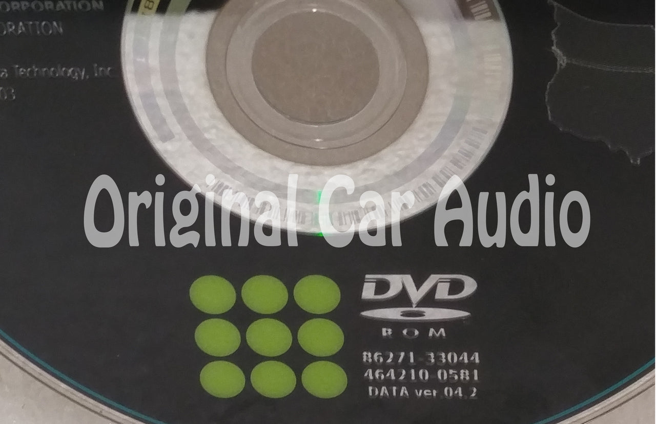 Toyota Lexus Navigation Map DVD 86271-33044 DATA Ver. 04.2 W41