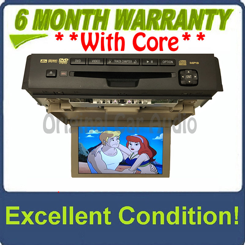 2007 - 2014 Toyota Tundra Sequoia OEM Overhead Rear RSE DVD Player Display Monitor NO BEZEL