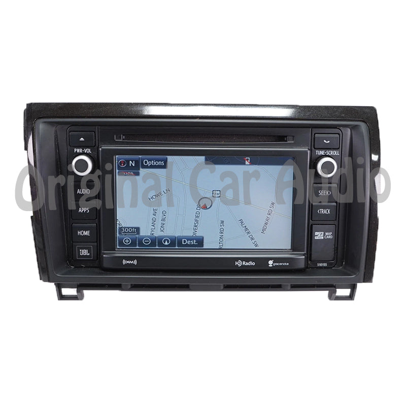 2013 - 2016 Toyota Sequoia Tundra OEM Radio Navigation Radio with Bezel