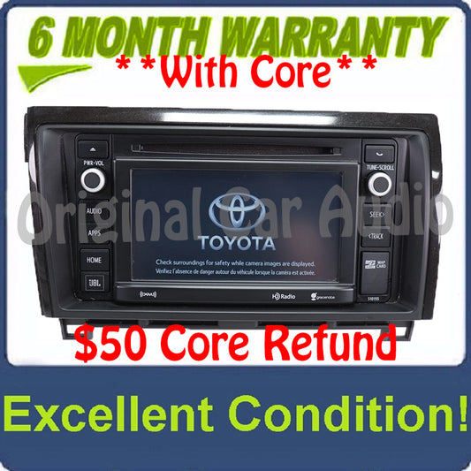 2013 - 2016 Toyota Sequoia Tundra OEM Radio Navigation Radio with Bezel