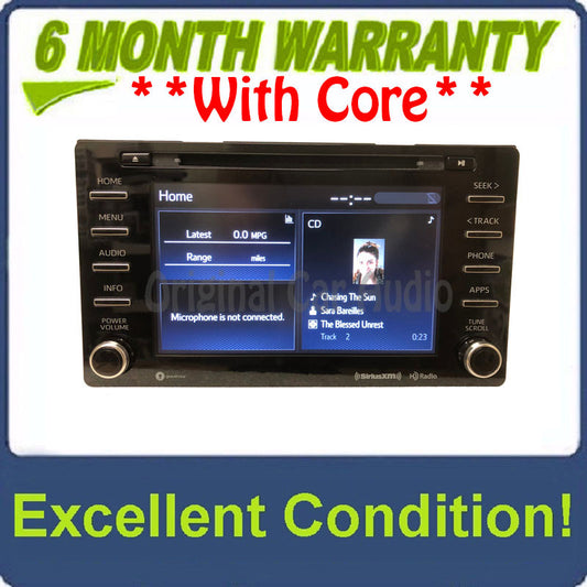 2018 - 2020 Toyota Sienna OEM Single CD AM FM Entune App Suite Bluetooth Radio Media Receiver