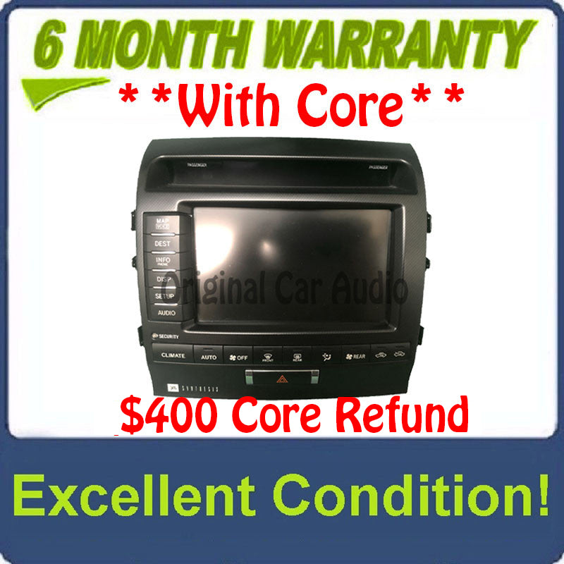 2010 - 2011 Toyota Land Cruiser OEM MFD Multi Information Navigation Radio Touch Screen Display Monitor