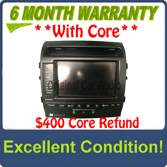 2010 - 2011 Toyota Land Cruiser OEM MFD Multi Information Navigation Radio Touch Screen Display Monitor