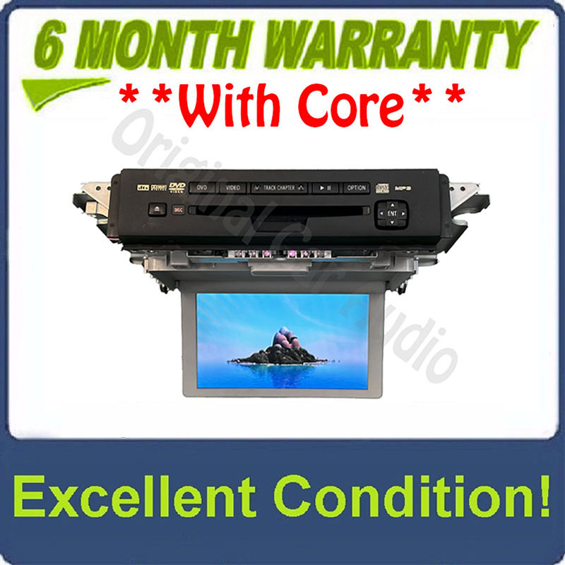 2007 - 2014 Toyota Tundra Sequoia OEM Overhead Rear RSE DVD Player Display Monitor Gray NO BEZEL