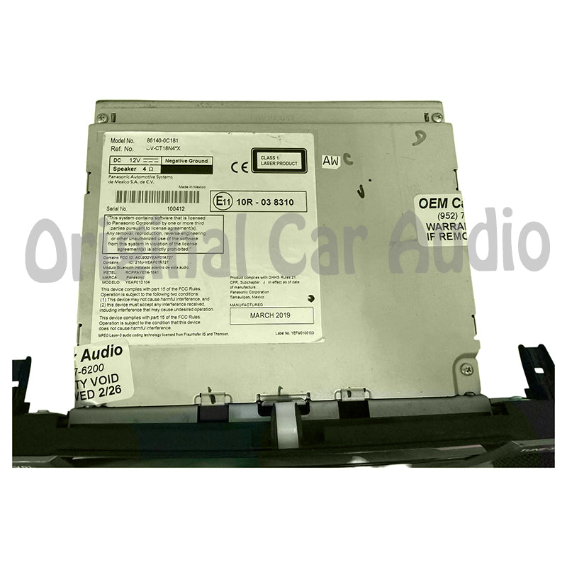 Refurbished 2017-2020 Toyota Tundra HD Radio Display Receiver AM/FM OEM 86140-0C180