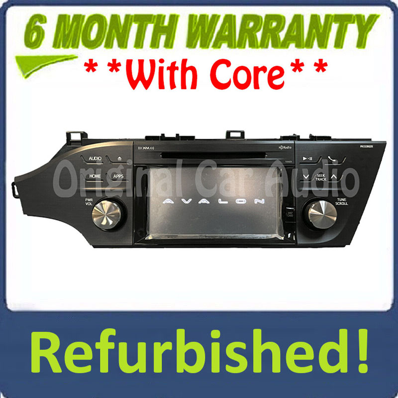 Refurbished 2014 - 2015 Toyota Avalon OEM Navigation AM FM HD Radio CD Player Touch Screen Display 510023