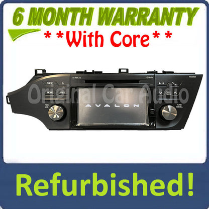 Refurbished 2014 - 2015 Toyota Avalon OEM Navigation AM FM HD Radio CD Player Touch Screen Display 510023