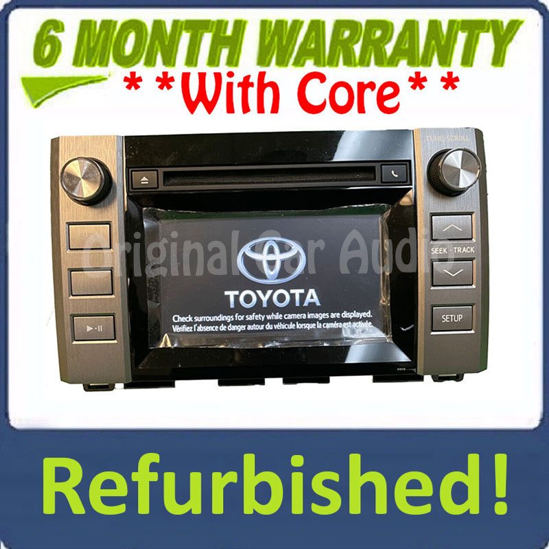 Refurbished 2014 - 2016 Toyota Tundra OEM Single CD AM FM Touch Screen Radio Receiver 510113