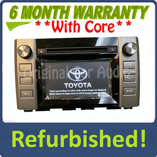 Refurbished 2014 - 2016 Toyota Tundra OEM Single CD AM FM Touch Screen Radio Receiver 510113