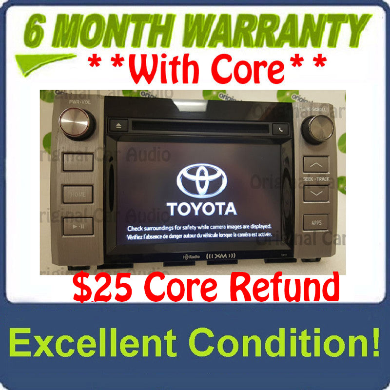 2015 - 2019 Toyota Tundra OEM HD Radio Receiver Touch Screen CD Player 510117