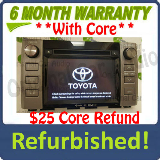 Refurbished 2015 - 2019 Toyota Tundra OEM HD Radio Receiver Touch Screen CD Player 510117