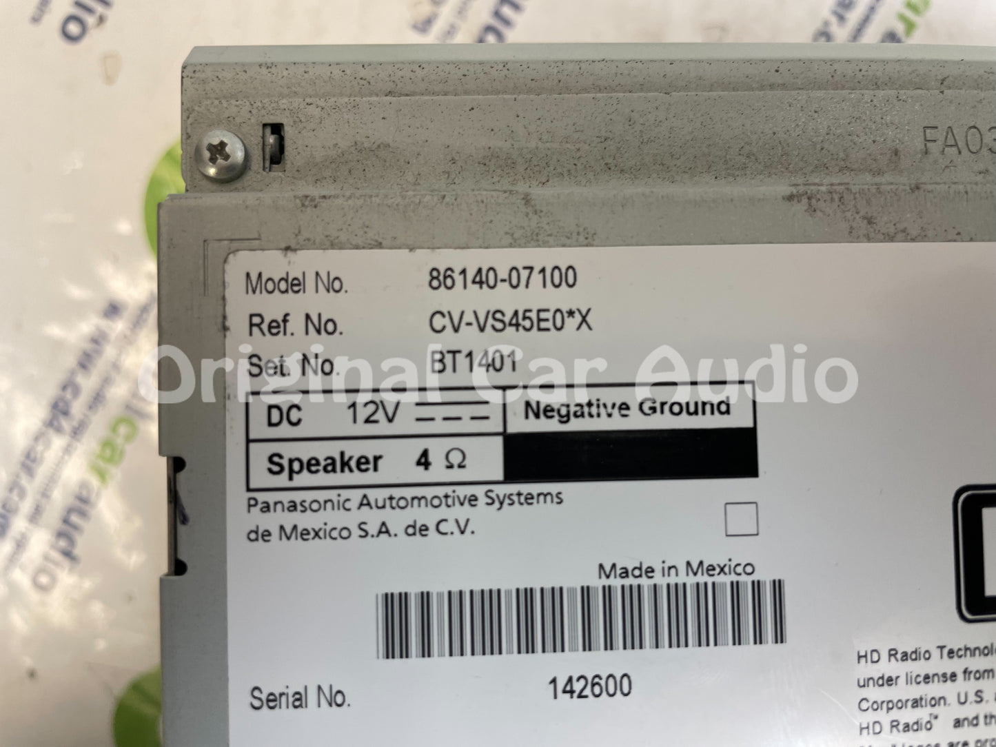 2016 - 2018 Toyota Avalon OEM AM FM XM HD Radio CD Player Touch Screen 510129