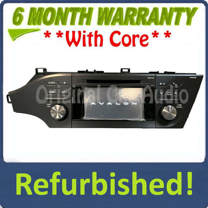 Refurbished 2016 - 2018 Toyota Avalon OEM AM FM XM HD Radio CD Player Touch Screen 510129