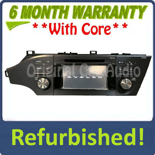 Refurbished 2016 - 2018 Toyota Avalon OEM AM FM XM HD Radio CD Player Touch Screen 510129