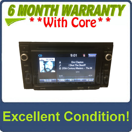 2014 - 2019 Toyota Tacoma OEM Entune AM FM Sat Radio Receiver W/out Trim Bezel