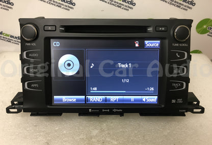 2014 - 2019 TOYOTA Highlander Gracenote Multi Media Navigation Entune APPS Touchscreen Radio