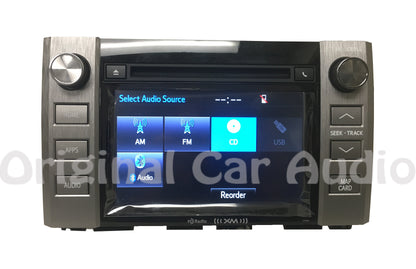 Refurbished 2014 2015 2016 2017 2018 2019 Toyota Tundra OEM Navigation Bluetooth MP3 CD XM HD Radio Receiver