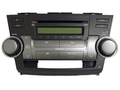 2008 - 2010 08 09 10 Toyota Highlander Radio Stereo MP3 Aux Disc CD Changer OEM 51850