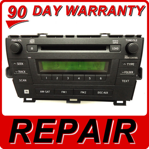 Repair Your 2010 - 2011 Toyota Prius 6 Disc Changer CD player 51882 51885 Repair Service