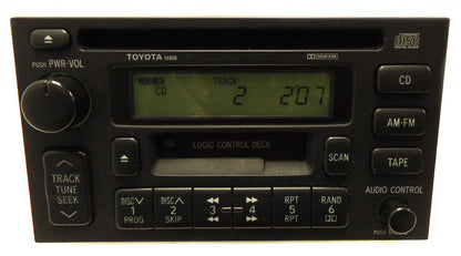 1993 - 1999 Toyota Radio Tape CD Player 56808 86120-35170 FACEPLATE ONLY