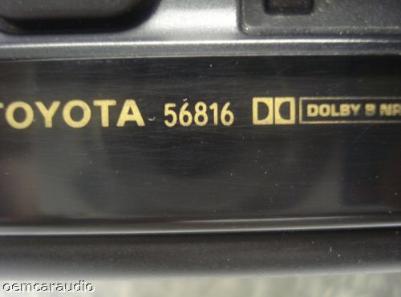2000 2001 2002 2003 Toyota Celica Highlander OEM JBL RDS  Radio Tape Cassette 6 CD  56816