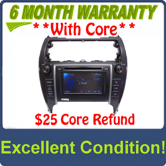 2012 2013 Toyota Camry Touch Screen Radio CD Disc Player MP3 AUX 57012