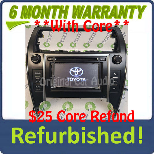 Refurbished 2012 2013 Toyota Camry Touch Screen Radio CD Disc Player MP3 AUX 57012