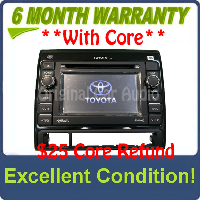 2011 2012 2013 2014 Toyota Tacoma OEM JBL SAT HD Radio CD Player 57016