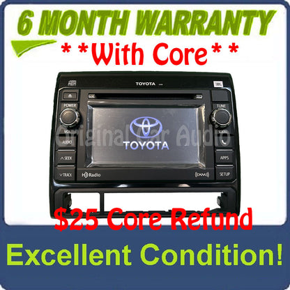 2011 2012 2013 2014 Toyota Tacoma OEM JBL SAT HD Radio CD Player 57016