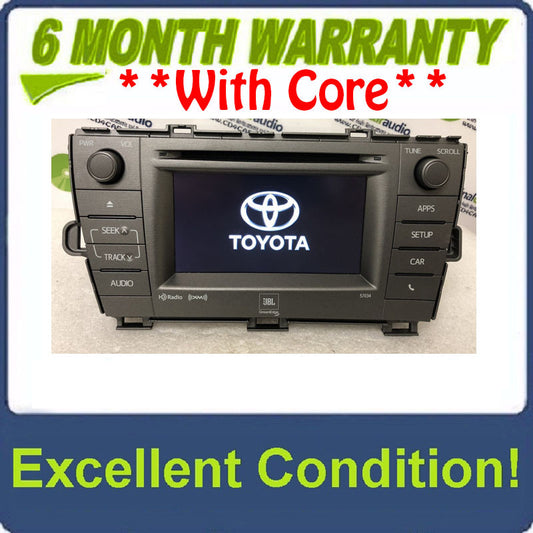 2011 - 2015 Toyota Prius JBL OEM Radio CD Player Green Edge HD radio 57034