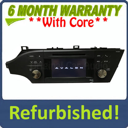Refurbished 2013 - 2016 Toyota Avalon OEM Entune Touch Screen Navigation AM FM SAT HD Radio 57048