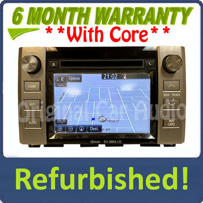 Refurbished 2014 2015 TOYOTA TUNDRA OEM Radio CD Player GPS NAVIGATION XM BLUETOOTH Touch Screen 57074, 510119, 57073