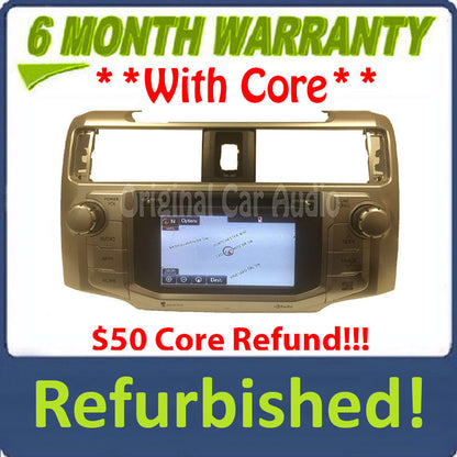Refurbished Toyota 4Runner 2014 2015 OEM Navigation GPS Touch Screen Bluetooth Radio AM FM HD CD Player 57079