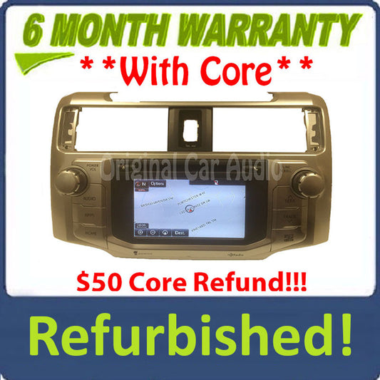 Refurbished Toyota 4Runner 2014 2015 OEM Navigation GPS Touch Screen Bluetooth Radio AM FM HD CD Player 57079