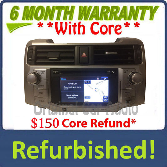 Refurbished 2014 - 2016 Toyota 4Runner OEM JBL Touch Screen Navigation Gracenote HD Radio Receiver