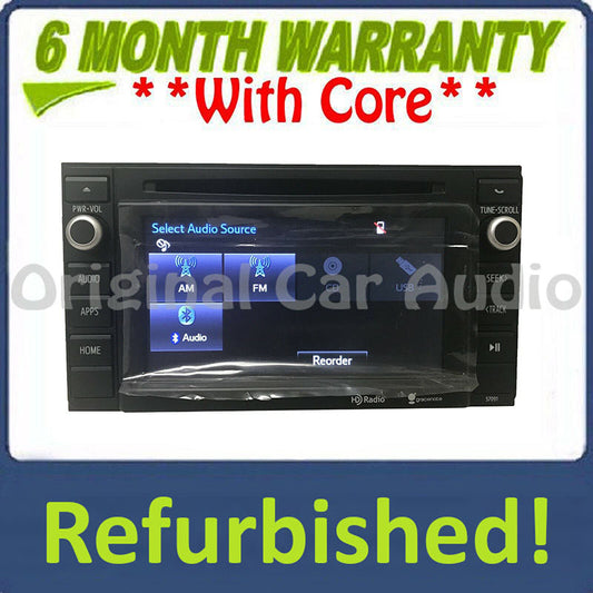 Refurbished 2014 2015 2016 2017 Toyota Tacoma OEM Entune Radio CD Player w/out Bezel Trim