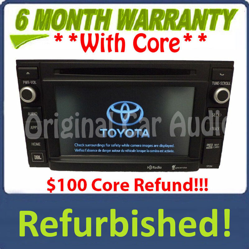 Refurbished 2014 2015 Toyota Tacoma OEM Entune Navigation GPS JBL AM FM Radio CD Player