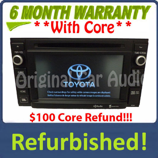 Refurbished 2014 2015 Toyota Tacoma OEM Entune Navigation GPS JBL AM FM Radio CD Player