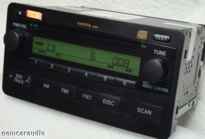Toyota Tundra NON JBL Radio and CD Player 86120-0C100 2004-2006