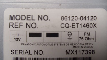 Toyota Tacoma JBL Radio 6 Disc Changer CD Player A51811 2005 2006 2007 2008 2009 2010 2011