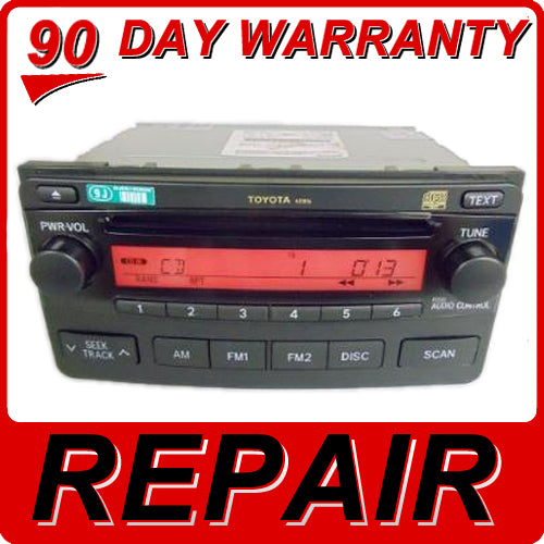 2003 - 2008 Toyota Matrix OEM CD Player Repair Service A51816 Radio Repair