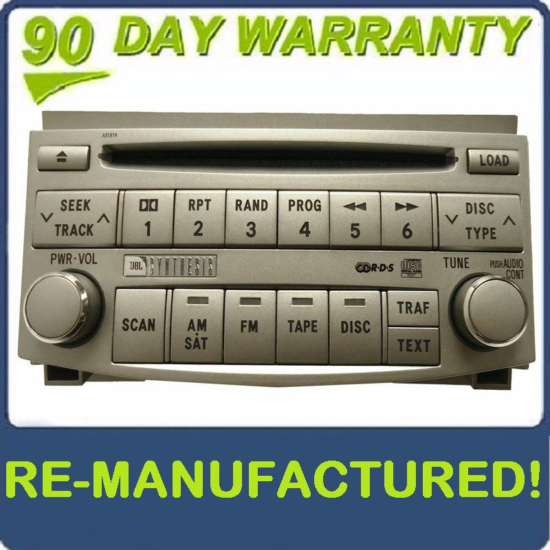 TOYOTA Avalon JBL Radio Stereo 6 Disc Changer CD Player A51819 OEM 2005 2006 2007 2008 2009 2010 2011 ToA51819NFU