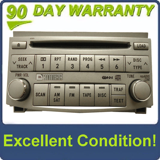 TOYOTA Avalon JBL Radio Stereo 6 Disc Changer CD Player A51819 OEM 2005 2006 2007 2008 2009 2010 2011