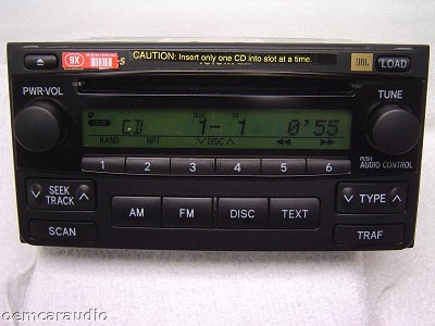 NEW TOYOTA 4Runner Rav4 JBL Radio Stereo 6 Disc Changer CD Player A51821 2003 2004 2005