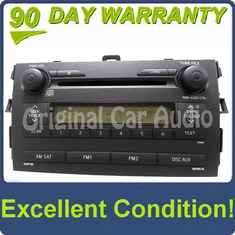 2009 - 2011 Toyota Corolla OEM Radio MP3 6 CD Player Receiver A51846