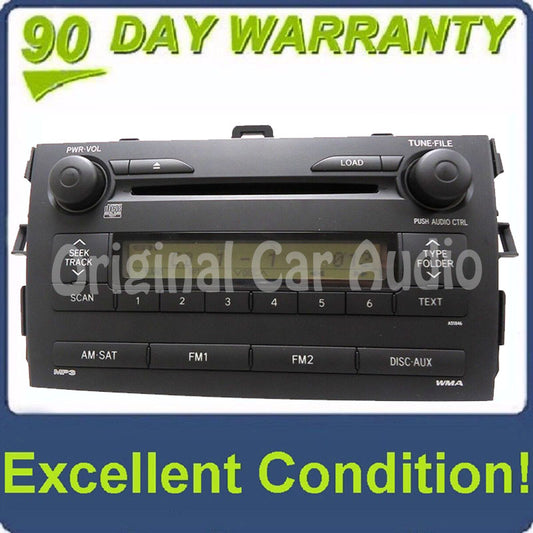 2009 - 2011 Toyota Corolla OEM Radio MP3 6 CD Player Receiver A51846