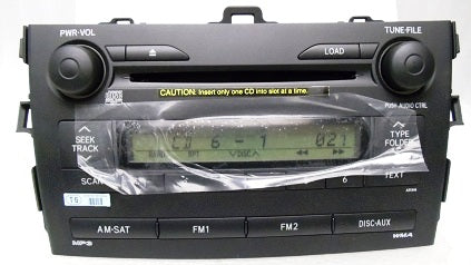 NEW TOYOTA Corolla Radio Stereo 6 Disc Changer MP3 CD Player Factory OEM A51846 86120-02770 2009 2010 2011