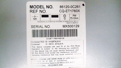 NEW Toyota Sequoia JBL Radio MP3 6 CD Changer 86120-0C261 2008-2010